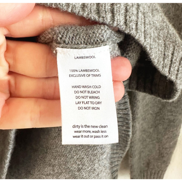 Toad & Co Womens Crew Lambswool Sweater Small Fair Isle Lightweight Preppy Gray - Picture 5 of 9